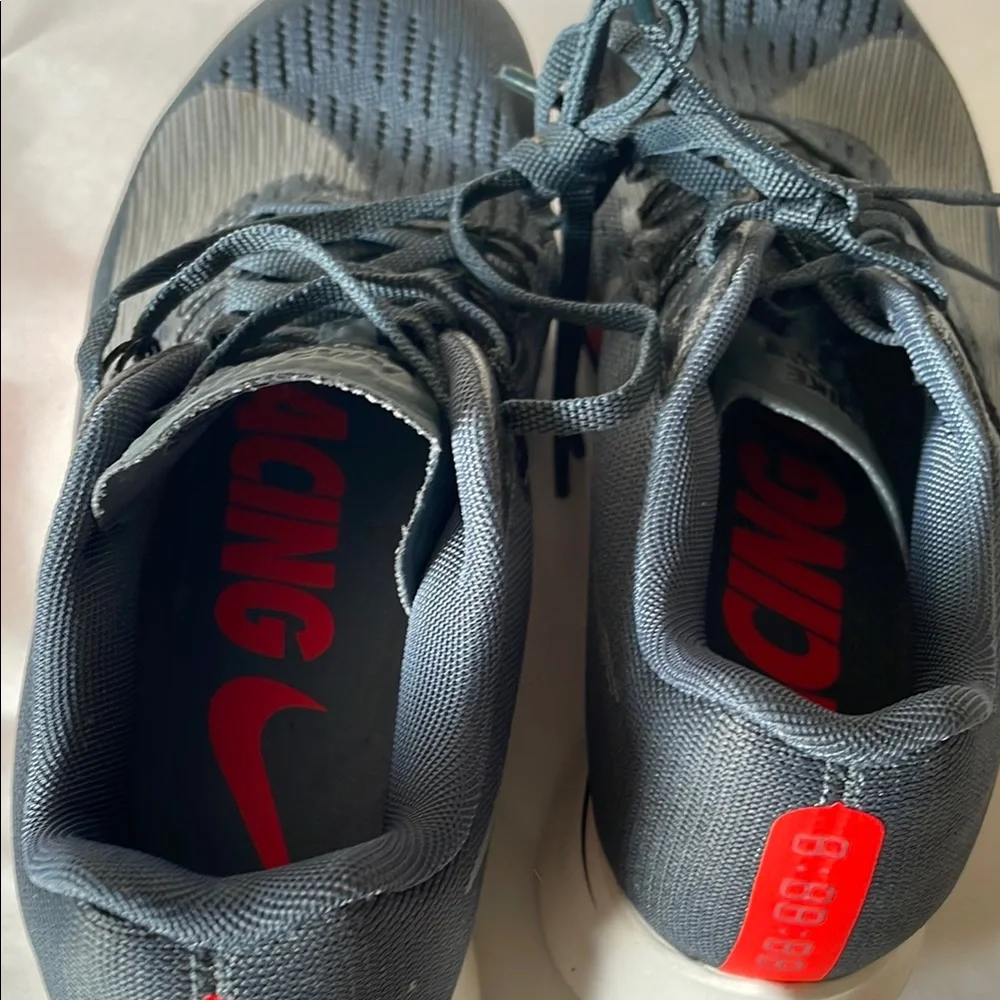 Nike Zoom Fly in neon orange and‎ Gray Nike racing NWOT